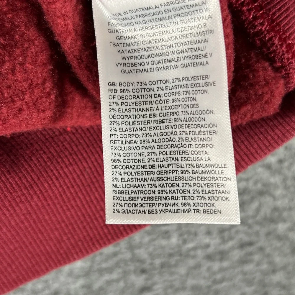 The North Face‎ Mens L Pullover Hoodie Sweatshirt Two-Tone Red Casual Outdoors